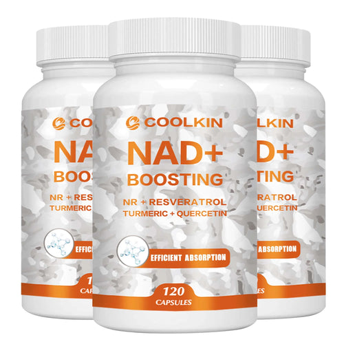 NAD+ Boosting – mit Trans-Resveratrol, Quercetin – verbessert die Zellvitalität und fördert die Zellreparatur, Anti-Aging – 120 Kapseln