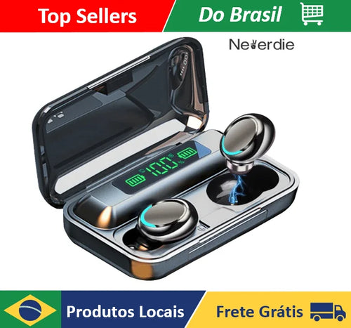 Bluetooth-Headset Tws M10 F9 C/ Powerbank Digitalbildschirm-Neverdie Store