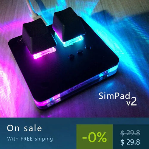 SimPad OSU Mini-Tastatur Touch-Rad-Achsentester Gaming-Keypad Cherry MX Red Schalter Gaming Programmierbare mechanische DIY-Tastatur