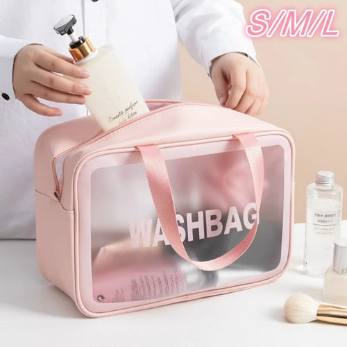 Reise Aufbewahrung Kulturtasche Organizer Damen Wasserdichte PVC Kosmetiktasche Tragbar Transparent Reißverschluss Make-up Tasche Damen Waschtasche