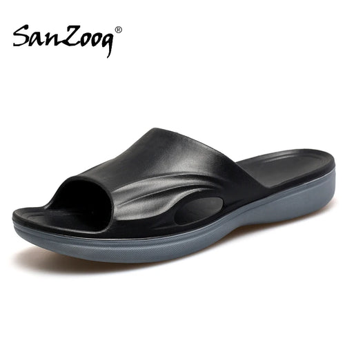 Summer Men Rubber Slippers Beach Shoes Slides Slates Palm Clap Casual Outdoor Indoor Home House Soft Comfortable Big Size 50 51