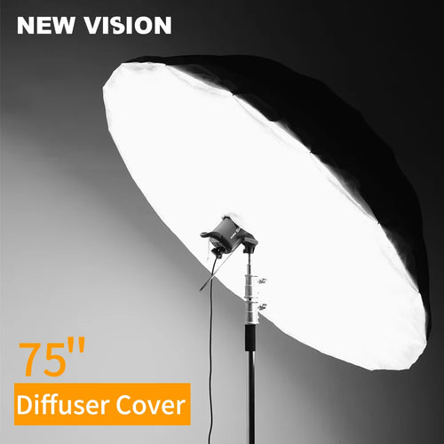 Studio Photogrphy 70" 178cm / 75" 190cm White Black Reflective Lighting Light Umbrella Diffuser Cover (Diffuser Cover Only)