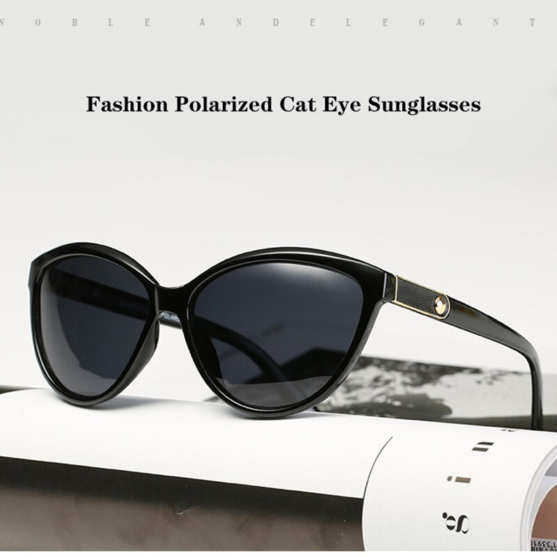 Luxury HD Polarized Women Sunglasses Fashion Ladies Vintage Brand Designer Cat Eye Glasses Woman Female Sun Glasses oculos