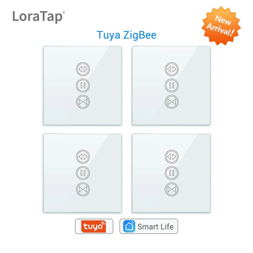 Tuya Smart Life ZigBee 3.0 Vorhangrollladen-Schalter für Rolladenmotor Google Home Alexa MQTT Echo Sprachsteuerung DIY