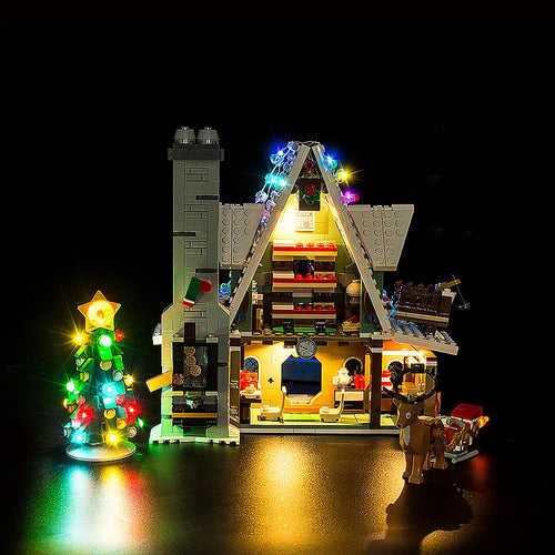 LED-Licht-Set für Weihnachts-Creator-Geschenk 10275 Elf-Clubhaus-Bausteine Ziegel Spielzeug Lampen-Set (ohne Modell)