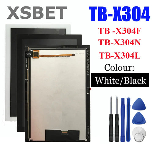 Für 10.1" Lenovo Tab 4 TB-X304L TB-X304F TB-X304N/X X304 LCD-Display-Matrix-Modul + Touchscreen-Panel-Digitizer-Baugruppe