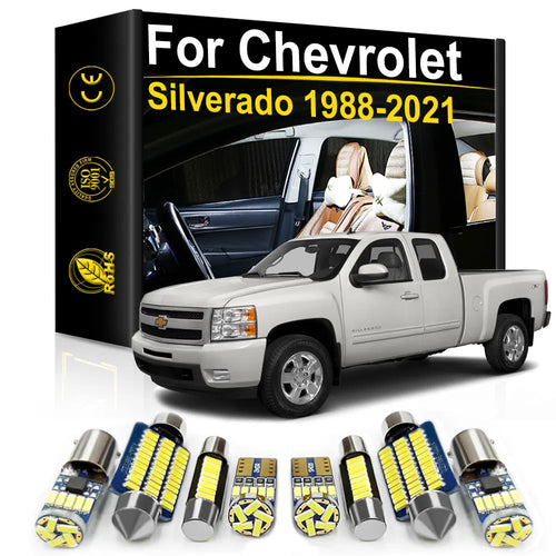 Auto-LED-Innenbeleuchtung für Chevrolet Silverado 1500 2500 3500 Z71 1988-2003 2005 2008 2010 2013 2015 2016 2019 2020 2021 Canbus