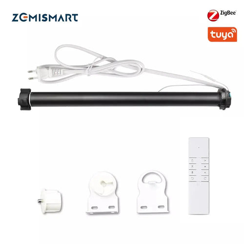 Zemismart Tuya Zigbee Rolladenmotor 38mm Rohr Elektrischer Motor Jalousiestange Alexa Google Home Sprachsteuerung Smartthings