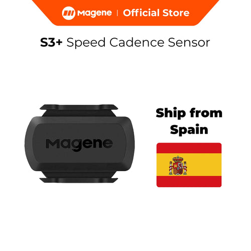 Magene S3+ Cadence Speed Sensor ANT+ Bluetooth Dual Sensor Compatible with Wahoo Onelap Zwift