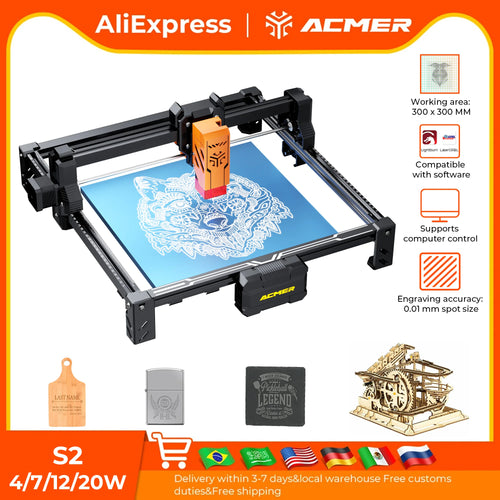 The Precision Forge | 4-20W Diode Laser Engraving & Cutting Machine for Makers