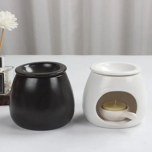 Nordischer Stil Porzellan Teelichthalter Aroma Diffusor Öllampe Räuchergefäß für Raumduft Wohnkultur