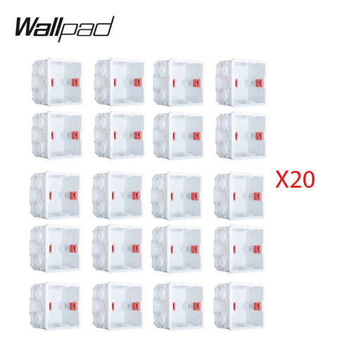 Wallpad Adjustable Fireproof Junction Box | 86x86mm Concrete Wiring Cassette