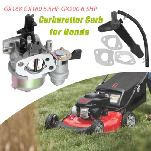 Carburetor Engine Motor FITS For HONDA ENGINE GX140 GX160 GX168 GX200 Lawnmower with Fuel Pipe Motor Mower Car Accessories