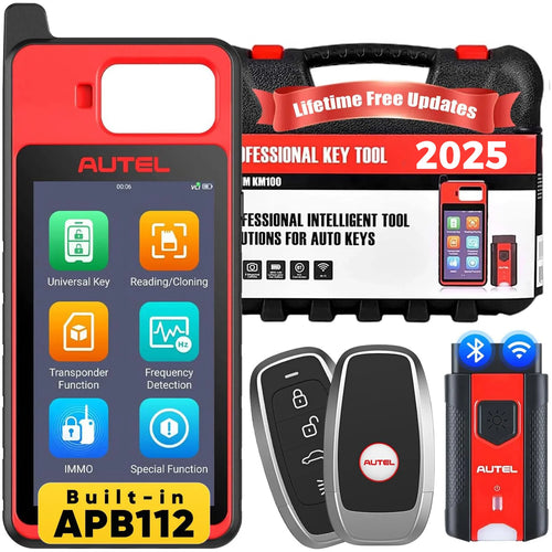 Autel KM100 KM100X Key Fob Programmer Immobilizer Tool Key Creation IMMO Learning Chip Read Write Cloning free update 2025