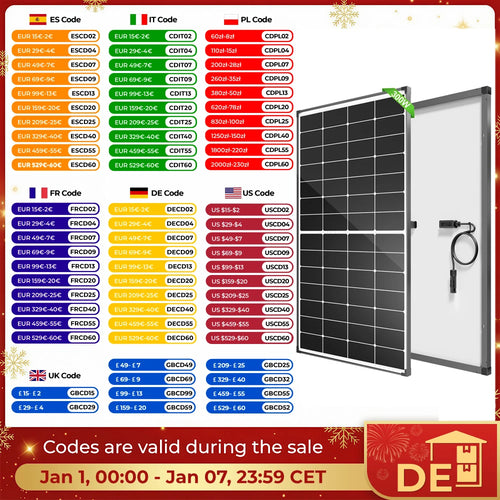 The Sun Harvester | 300W 10BB N-Type Monocrystalline Solar Panel (25% Efficiency)