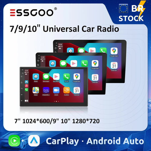 ESSGOO 7 9 10" Autoradio Android Auto Carplay Autoradio Multimediaplayer Universal WIFI GPS Autoradio Intelligente Auto-Systeme