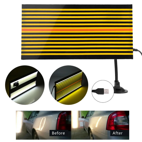 LED-Lichtleisten-Drahtplatte zur lackschadenfreien Dellenreparatur, USB-Reflexionsplatte, Werkzeuge zur Unterstützung bei Autodellenreparatur