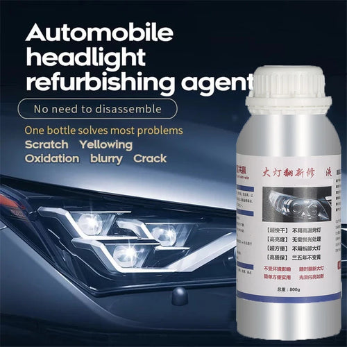 800ML Auto-Scheinwerfer-Restaurierungsflüssigkeit Polymer für Scheinwerferpolierung Reparatur Verdampfer Flüssige Fumigation Lack Autoprodukte