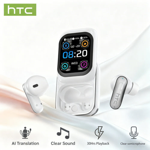 Sliding cover Bluetooth Headphones Wireless Earbuds 30Hrs Playback Earphones AI Translation Headset Clear Sound Noise Cancelling