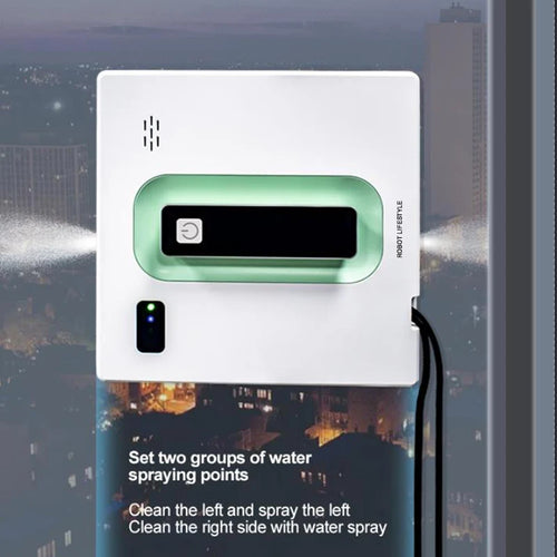 Elektrischer Fensterreiniger Auto-Sprühwasser 2 Tanks App-Fernbedienung Sprachassistenz Glasroboter Reiniger Trocken Nass Smart Home