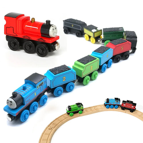 Thomas und Freunde Kinder Holzschienen Zug Set Spielzeug Molley James Percy Molley Modell Spielzeug Magnetische Eisenbahn Spielzeug für Jungen