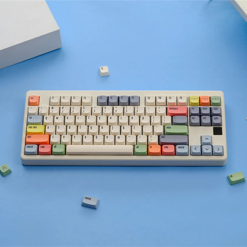 GMK Canvas Keycaps Dye Sub Keycap XDA PBT For Mechanical Keyboard Gaming 75% Color Key Caps Wooting Minimalism Retro Custom DIY