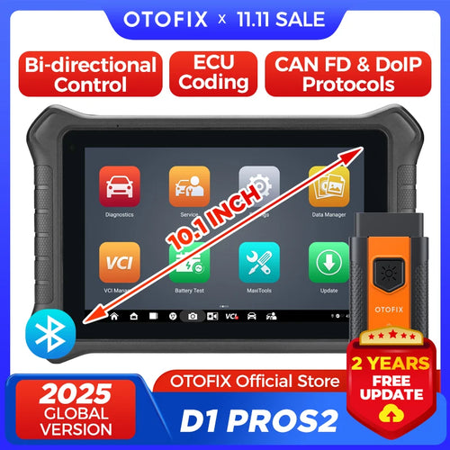 OTOFIX D1 PROS2 Diagnostic Scanner ECU Coding BiDirectional Control Bluetooth Diagnostic Tools 2 Years Free Update OBD2 Scanner