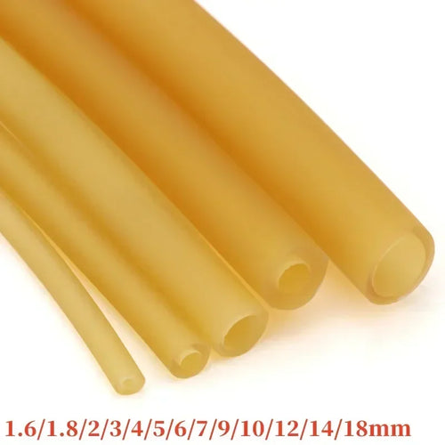 Naturlatex-Gummischläuche 2 3 4 5 6 7 9 10 12 14 17 18mm ID x AD Hochelastische chirurgische medizinische Schläuche für Schleudern und Katapulte