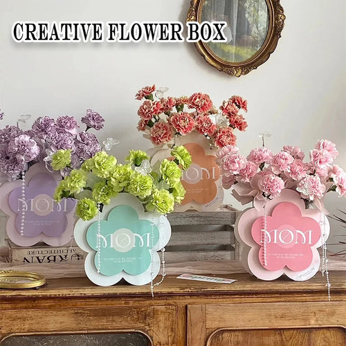 3er-Pack faltbare Blumenbox DIY Blumenstrauß-Verpackungsbox für Valentinstag, Geburtstag, Hochzeit, Geschenkverpackung, Papierbox