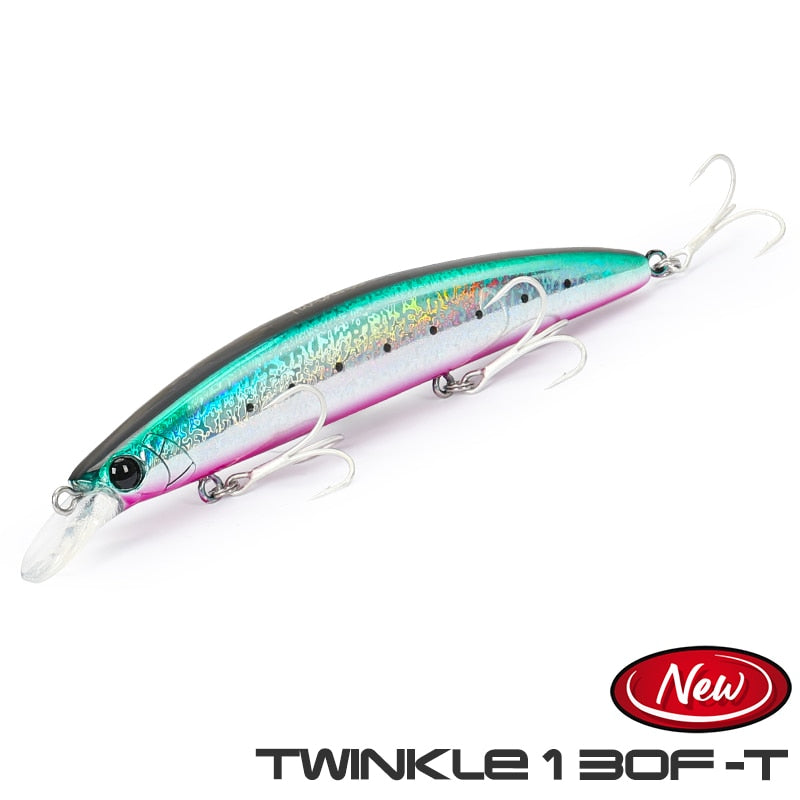TSURINOYA 130mm 23g Floating Lures For Fishing Minnow TWINKLE 130F DW111 Crankbaits Fishing Artificial Lure Saltwater Hard Bait