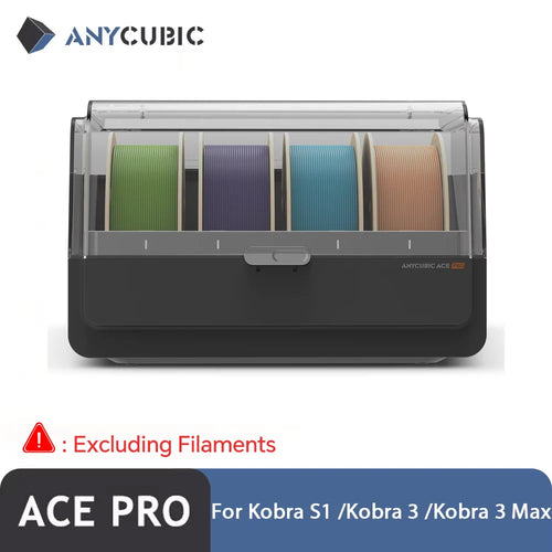 Anycubic ACE Pro Für Kobra S1/Kobra 3/Kobra 3 MAX Filamentbox, automatisches Trocknen, Filament-Backup-Unterstützung, 4-Farben-Druck