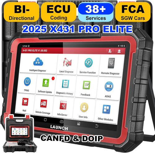 The Diagnostic Architect | LAUNCH X431 PRO Elite Bidirectional OBD2 Scanner