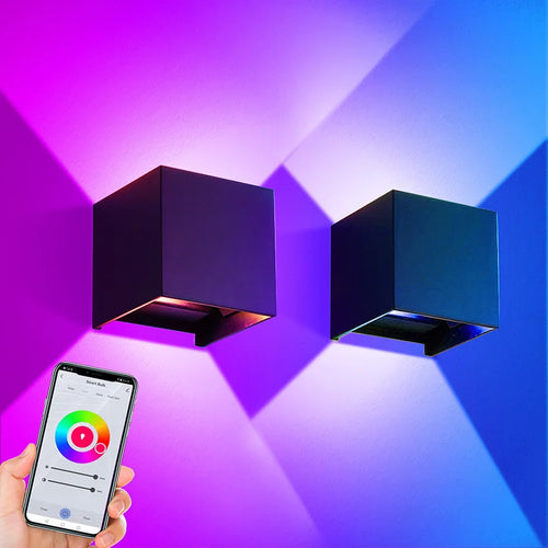 The Threshold Keeper | 12W Smart RGBCCT LED Outdoor Wall Sconce with Tuya Control