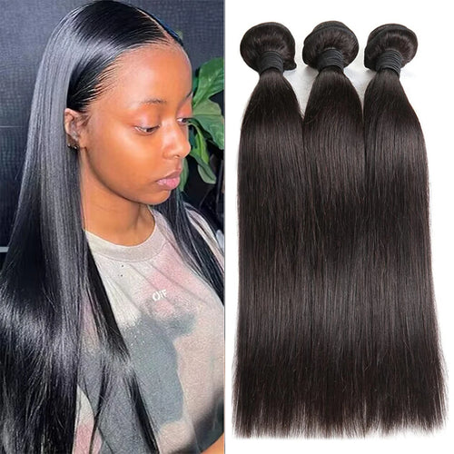 Tissage Glatte Haar-Bundles 18 20 22 Zoll Echthaar Brasilianisches Echthaar 10A Echthaar-Extensions Lieferung 3 Tage Frankreich