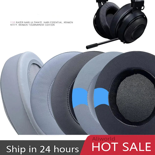 Ersatz-Ohrpolster für Razer Nari Ultimate, Nari Essential, Kraken Kitty, Kraken Tournament Edition Kopfhörer-Ohrpolster Kühlung