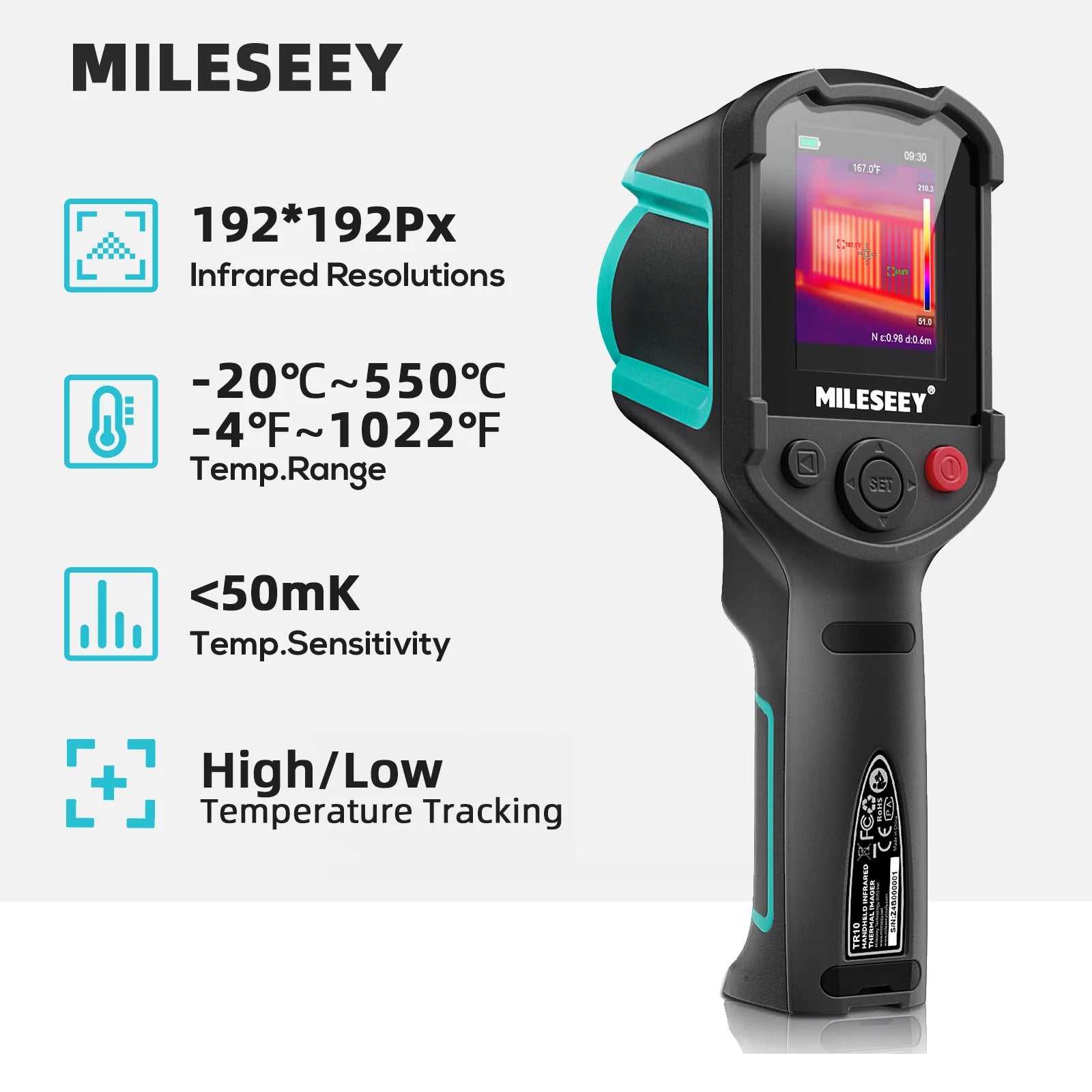 HOHOVYVY Wärmebildkamera – 3,2" LCD, MLX90640, -40–300°C, 8 Hz, 10h Akku