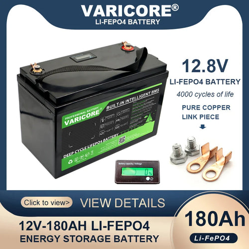 The Iron Core | 12.8V 180AH LiFePO4 Deep Cycle Battery for Solar & Off-Grid