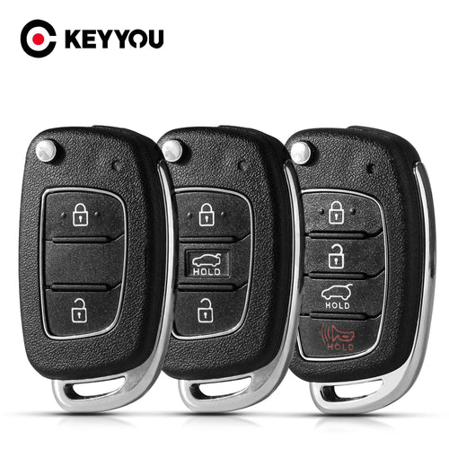KEYYOU Neues Remote-Autoschlüsselgehäuse für Hyundai Solaris Creta Ix25 Kona Tucson Sonata I40 Ix35 I20 Ix45 2017-2019