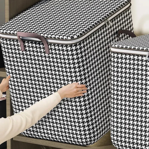 Quilt-Aufbewahrungsbox Staubdichte Organizer Vlies-Kleiderschrank-Platzspar-Tasche Umzugs-Bettwäschebox Reiseaufbewahrungsorganisation