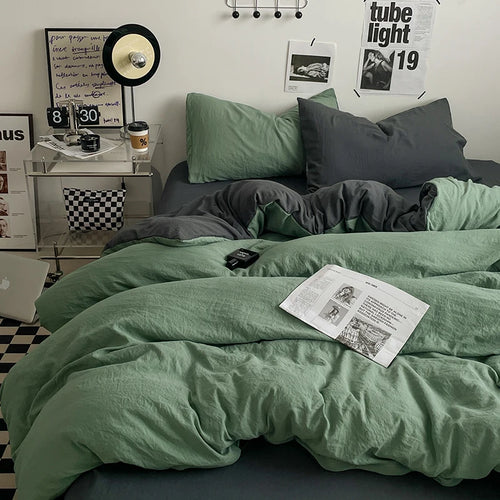 Bettwäsche Bettdecken-Sets Bettbezug Bettlaken-Set mit Kissenbezug Bettwäsche-Set für Queen/King-Size-Bett Bettdecken