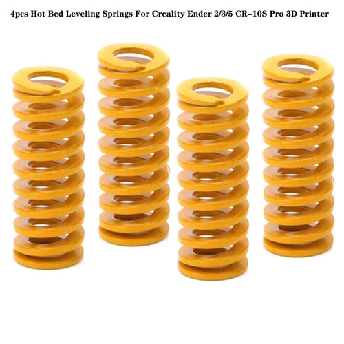 4 Stück 3D-Druckerteile Feder 8*20MM Nivellierfeder 3D-Druckerzubehör für Ender 2 3 Pro 5 für Creality CR-10S PRO Heizbett