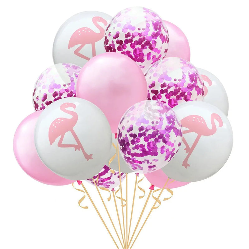 1set Pink Flamingo Balloon Rose Gold Baloon Birthday Party Decorations Kids Adult Pineapple Palm Latex Balloons Wedding Decor