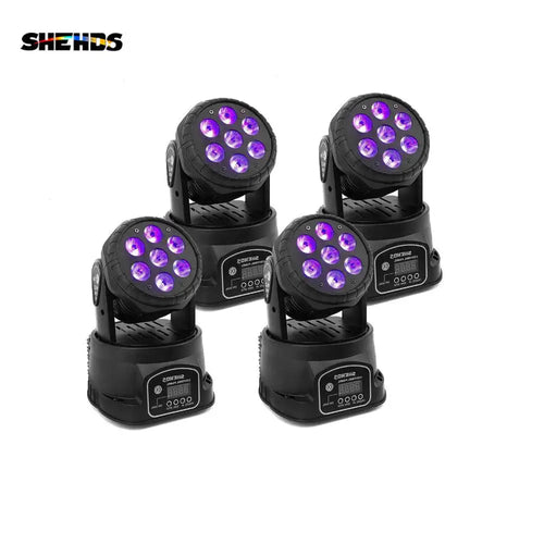 SHEHDS Wash LED 7x12W RGBW/7x18W 6IN1 Moving Head Light für Disco DJ Musik Party Nachtclub Tanz