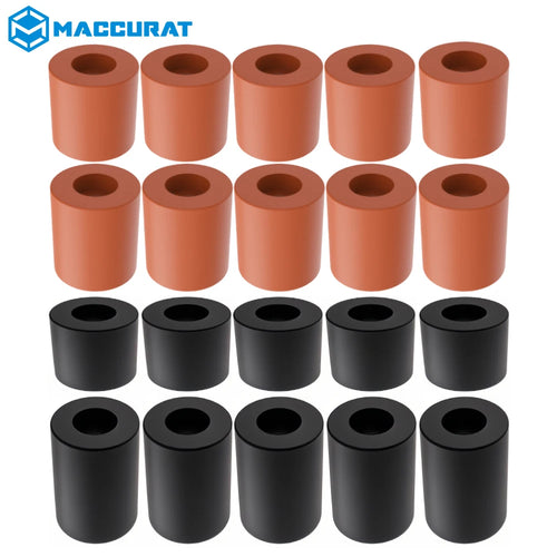 3d Printer High Temperature Blcak Silicone Solid Spacer Hot Bed Leveling Column Short for CR-10/ CR10S Ender-3 Pro MK3
