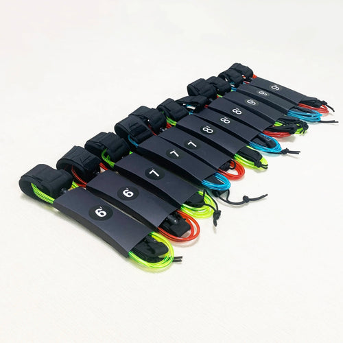 6/7/8/9/10 Fuß 7mm Surfboard Leashes TPU Surfleine SUP Paddle Board Knöchelseil Doppelwirbel Surf Straight Leash
