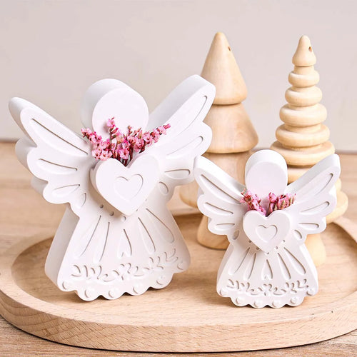 3D Liebesengel Blumenarrangement Silikonform DIY Valentinstag Hochzeitsfeier Dekor Bastelformen Gips Harz Kerzen Handwerk