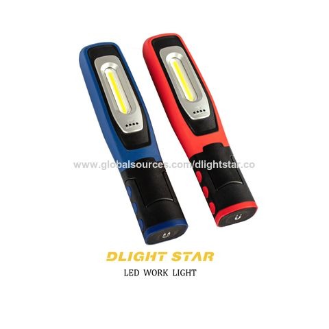 Wholesale COB Rechargeable led handheld Work Lights wireless charged with Magnetic Base, LED Inspection Light with flashlight