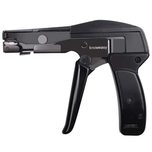 Cable Tie Tool,Knoweasy Fastening Cable Tie Gun and Flush Cut Zip Tie Gun with Steel Handle for Nylon Cable Tie