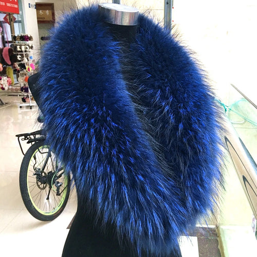 The Arctic Collar | Genuine Raccoon Fur Winter Wrap — Detachable Coat Accessory