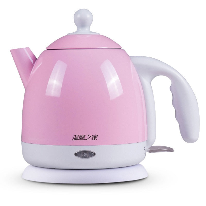 Thermal insulation Electric kettle Hot Water heating Boiler Pot Stainless Steel 1L Mini Travel teapot milk heater Warmer EU US